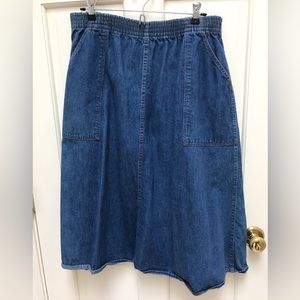 Vintage Jean Skirt by Dee Cee Size: 16